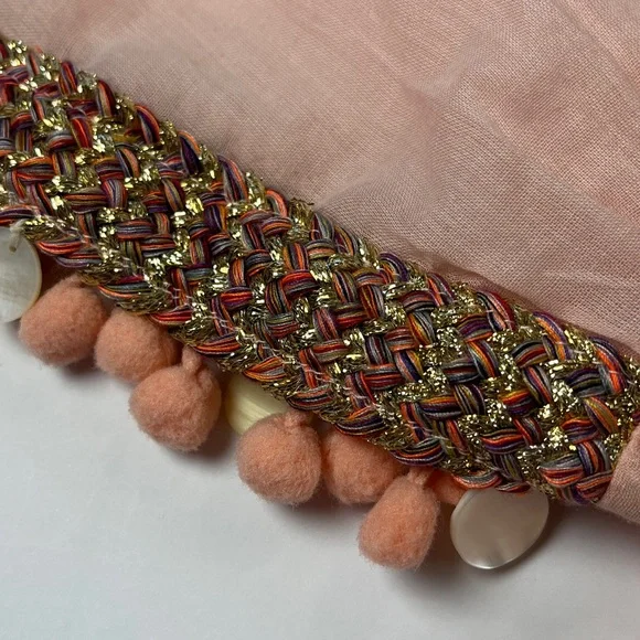 Shiraleah Chicago Dede 100% Cotton Coverup One Size in Pink - Picture 6 of 14